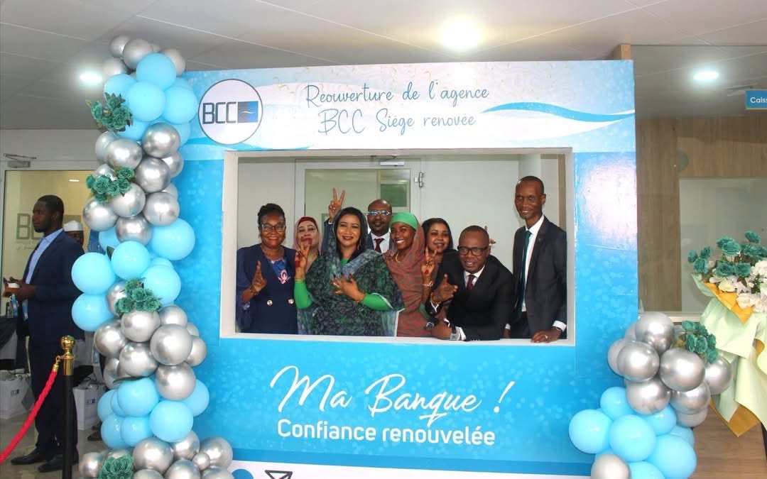 Cérémonie de réouverture de l'agence siège rénovée de la BCC à N'Djamena