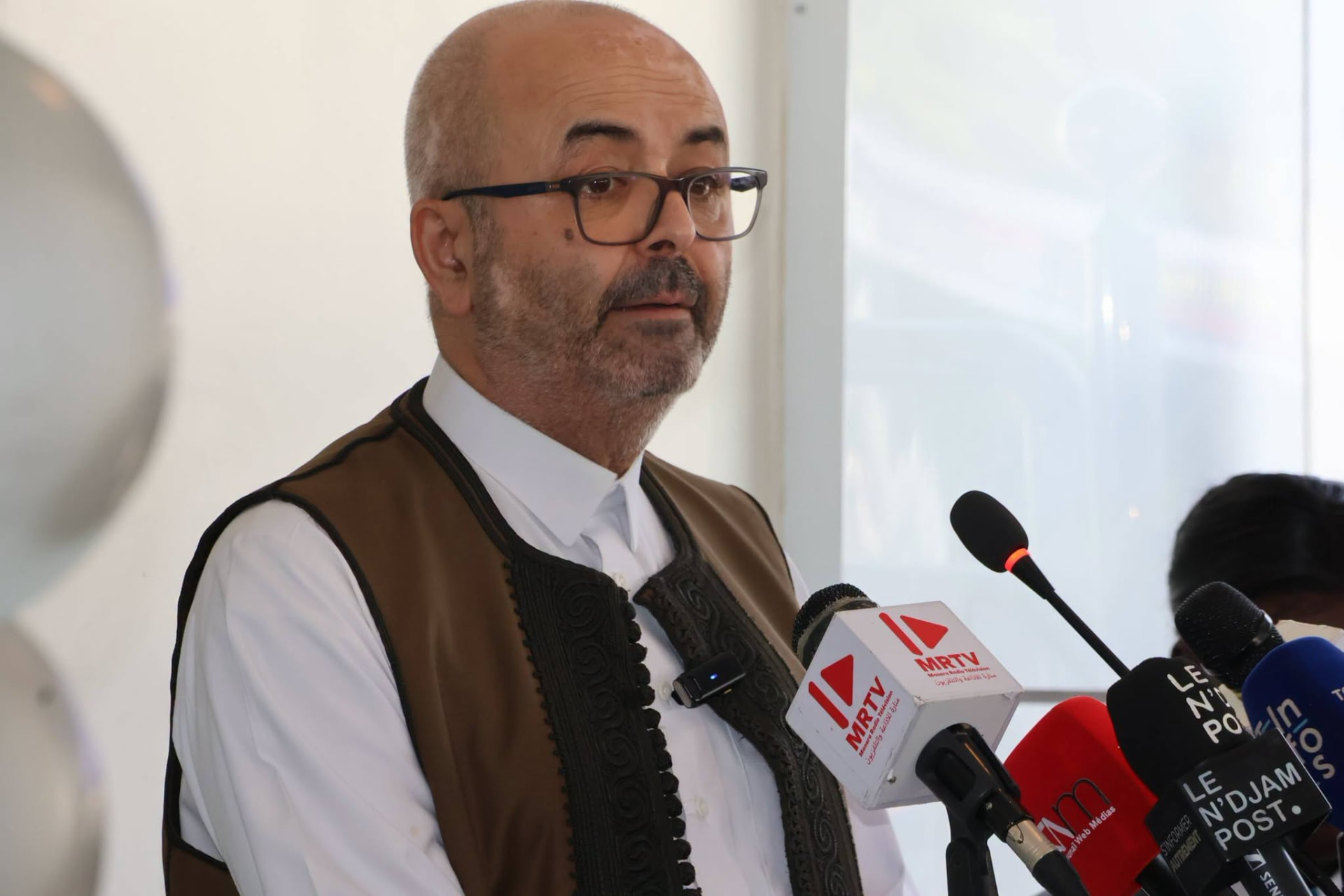 Portrait de Haitem ABOUSRIWEL, Directeur général de la BCC, lors d'une prise de parole publique